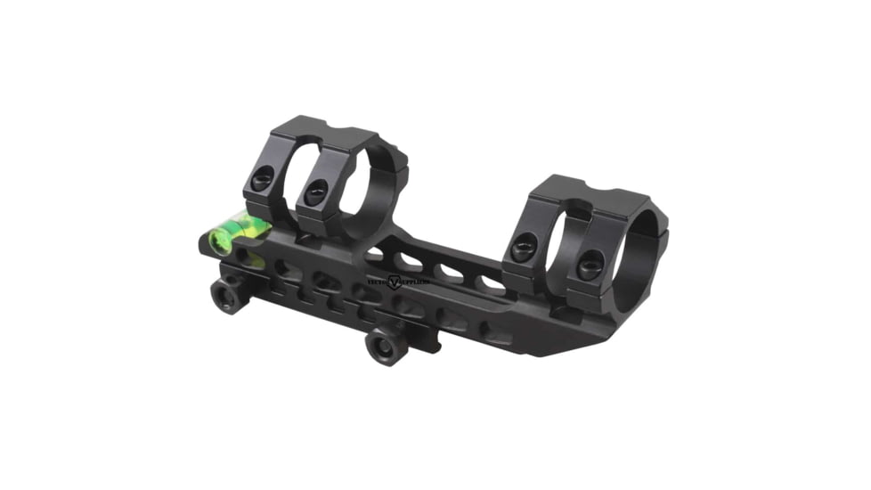 Vector Optics 30mm One Piece Weaver Level Mount Ring Extra Long w/ Bubble Level, Black, SCACD-09