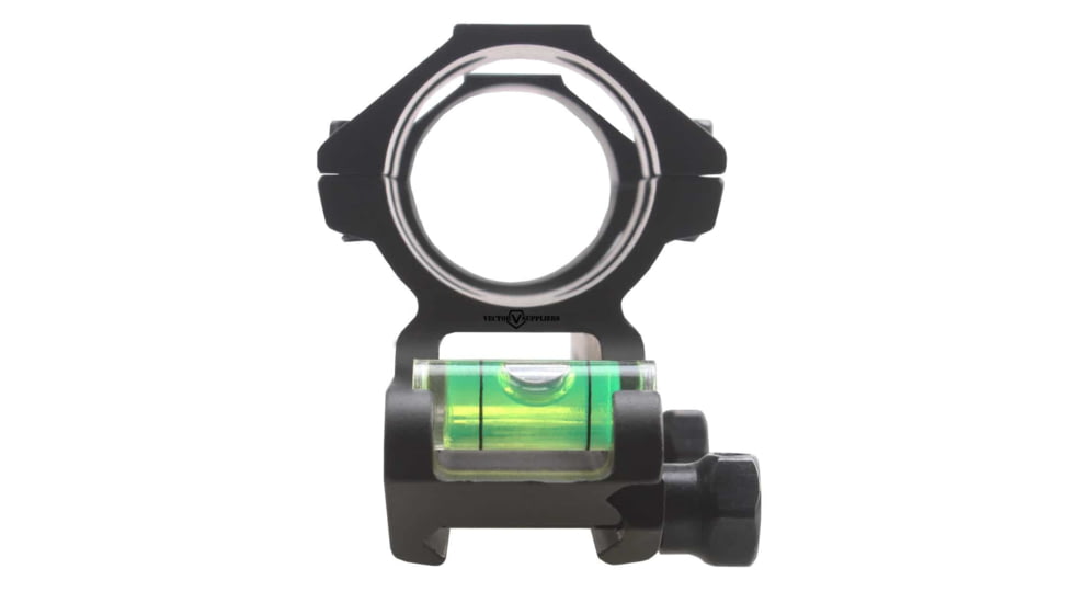 Vector Optics 30mm One Piece Weaver Level Mount Ring Extra Long w/ Bubble Level, Black, SCACD-09
