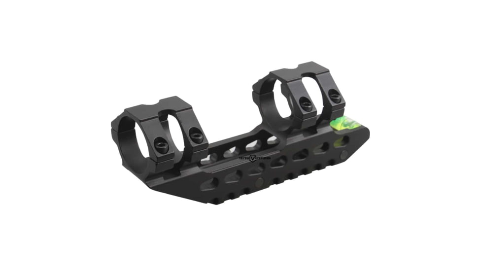 Vector Optics 30mm One Piece Weaver Level Mount Ring Extra Long w/ Bubble Level, Black, SCACD-09