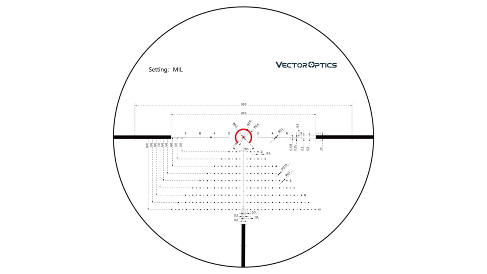 Vector Optics Constantine Rifle Scope, 1-8x24mm, 30mm Tube, FFP, Etched Glass VOF-EHT Reticle, Matte, Black, SCFF-32