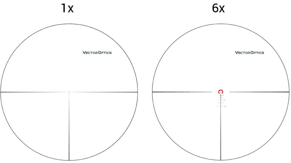 Vector Optics Continental 1-6x28mm Rifle Scope, 34mm, FFP, VCT-BNW, Nitrogen Purged, Black, SCFF-31