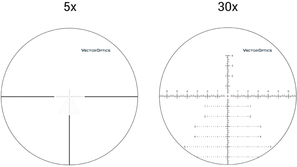 Vector Optics Continental 5-30x56mm Rifle Scope, 34mm, FFP, VCT-34FFP, Nitrogen Purged, Black, SCFF- 30