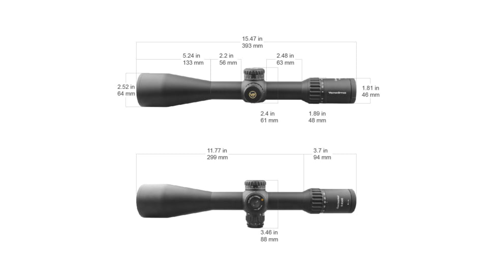 Vector Optics Continental 5-30x56mm Rifle Scope, 34mm, FFP, VCT-34FFP, Nitrogen Purged, Black, SCFF-30