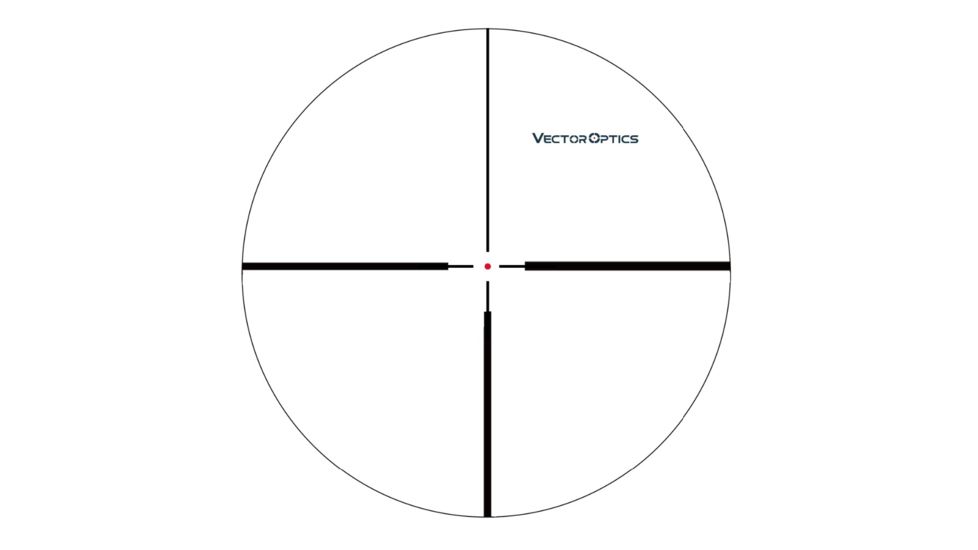 Vector Optics Continental Rifle Scope, 1.5-9x42mm, 30mm Monotube, German 4 Reticle, Black, SCOM-23