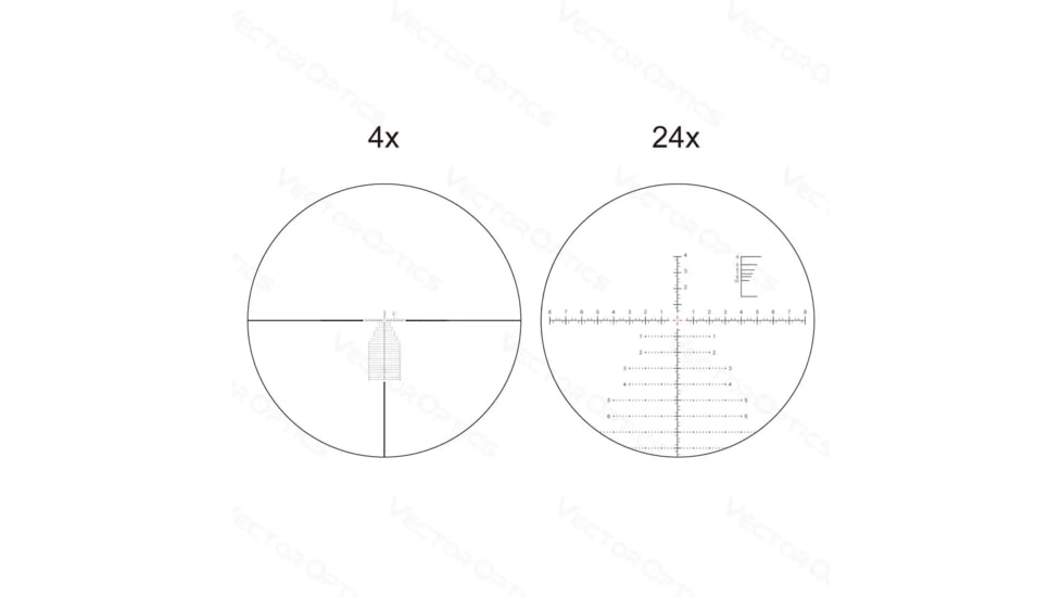 Vector Optics Continental x6 4-24x56mm Riflescope, 34mm Tube, First Focal Plane, Chorme, SCFF-39