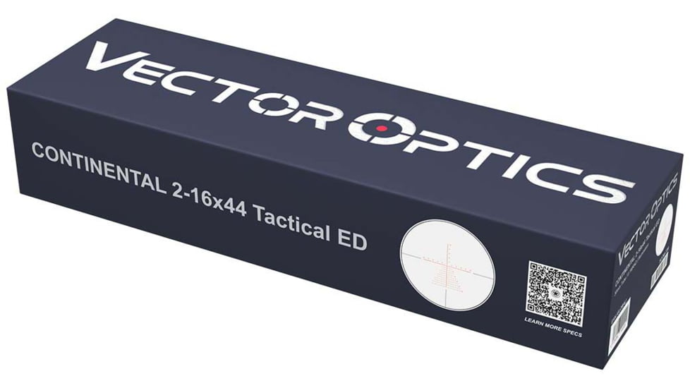 Vector Optics Continental x8 2-16x44 30mm Tube ED Tactical Rifle Scope, Second Focal Plane