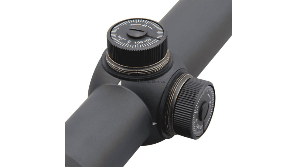 Vector Optics Forester 1-4x24mm, Second Fpcal Plane, 30mm Tube, Fine Lines Reticle with Center Dote Rifle Scope, Black, SCOC-28