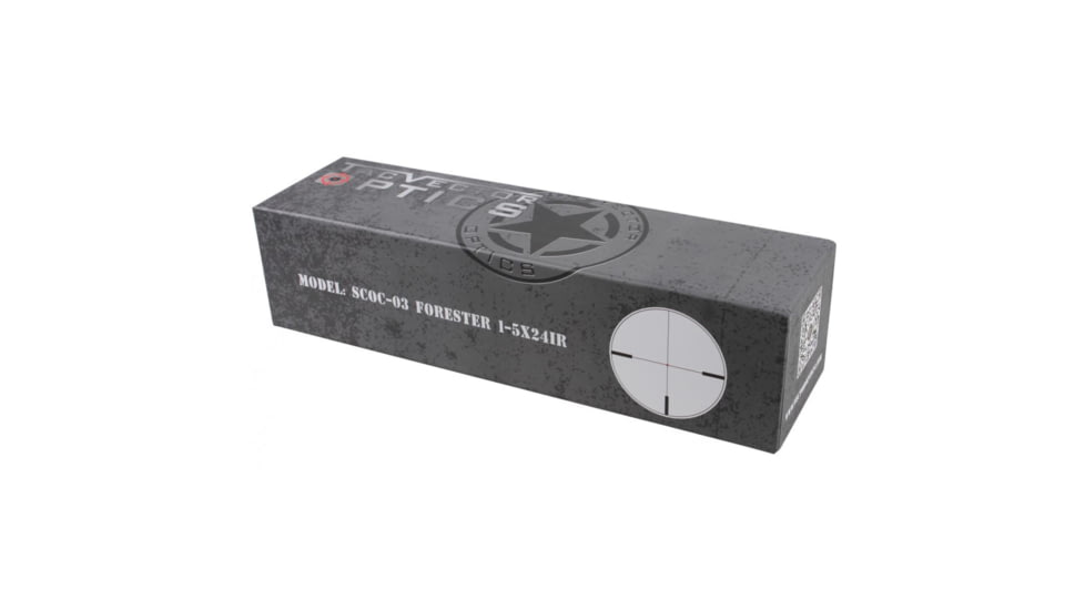 Vector Optics Forester Rifle Scope, 1-5x24mm, 30mm Tube, Etched glass VFD-2 Reticle, Black, SCOC-03