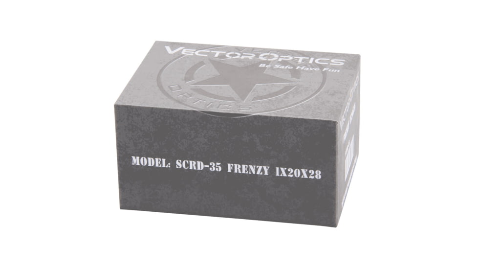 Vector Optics Frenzy Red Dot Sight, 1x, 20x28mm Objective Window, 3 MOA Dot Reticle, 6061-T6, Black, SCRD-35