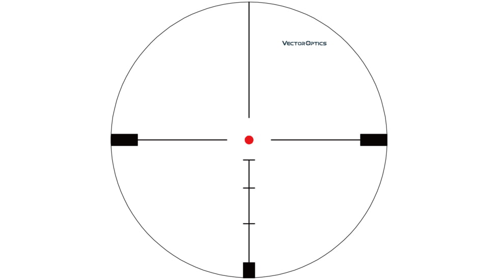 Vector Optics Hugo 4-16x44mm GT , 1 inch Tube, Second Focal Plane, Etched Glass BDC Reticle Rifle Scope, Black, SCOL-30