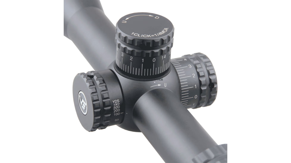 Vector Optics Hugo 6-24x50mm, 1 inch Tube, Second Focal Plane, VOW-10BDC Reticle Rifle Scope, Black, SCOL-31