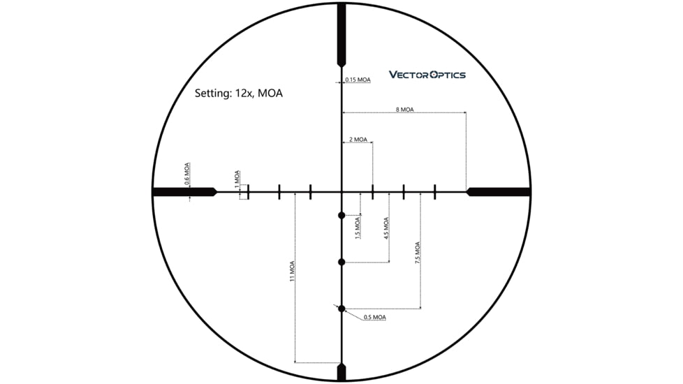 Vector Optics Matiz 4-12x40 Rifle Scope, 25.4 mm, SFP, VOW-10BDC, Nitrogen Purged, Black, SCOM-29
