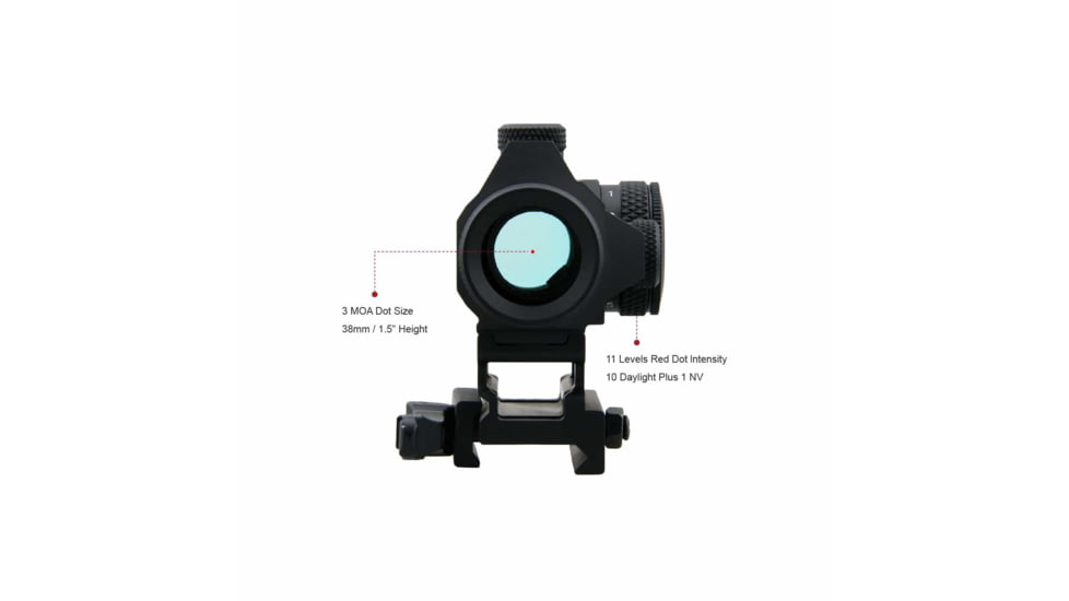 Vector Optics Maverick GenII 1x22mm Red Dot Sight, Unlimited, Picatinny, Black Matte, Black, SCRD-12II