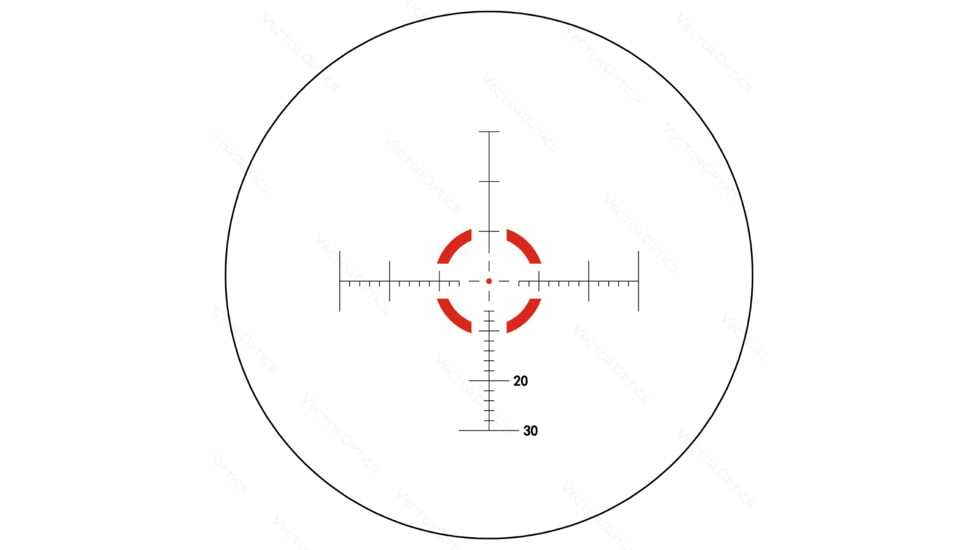 Vector Optics Mustang Rifle Scope, 1-4x24mm, 30mm Tube, FFP, Etched Glass M-4RD Reticle, Matte, Black, SCFF-36
