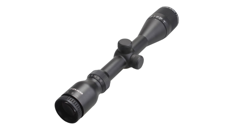 Vector Optics Outback Rifle Scope, 3-12x40mm, 25.4mm Tube, Mil-Dot Reticle, Black, OPSL29