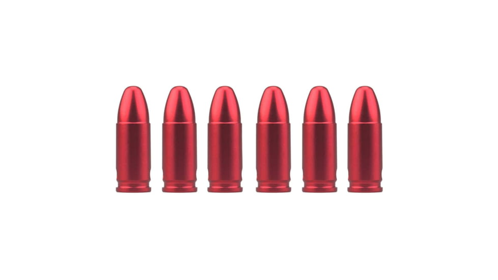 Vector Optics Snap Caps, Pistol, 9mm Luger, 6 Rounds/ Pack, w/ Sling, Red, SCSC-04