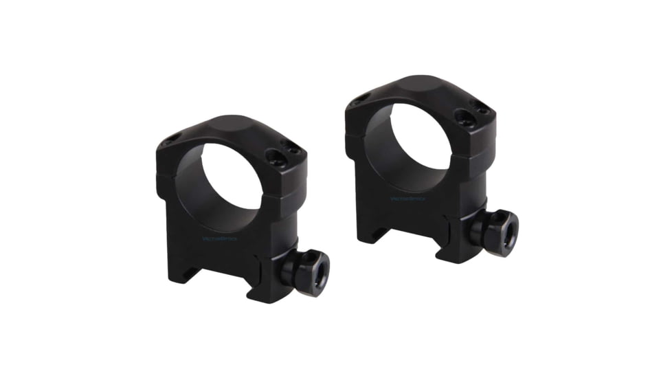 Vector Optics Tactical Rifle Scope Rings, 1in Tube, Picatinny/ Weaver, 25.4mm Height, 6063-T6, Matte, Black, SCTM-37