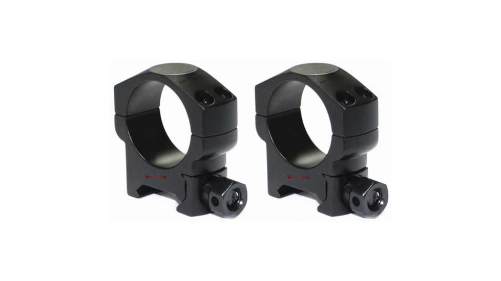 Vector Optics Tactical Rifle Scope Rings, 30mm Tube, Picatinny/ Weaver, 21.5mm Height, 6063-T6, Matte, Black, SCTM-27