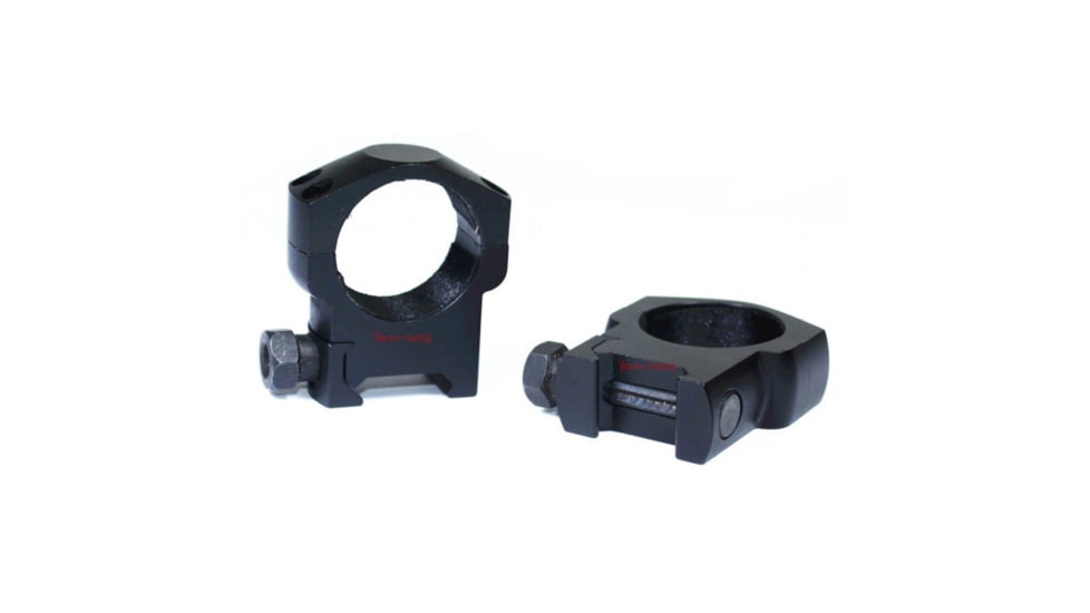Vector Optics Tactical Rifle Scope Rings, 30mm Tube, Picatinny/ Weaver, 25.4mm Height, 6063-T6, Matte, Black, SCTM-22