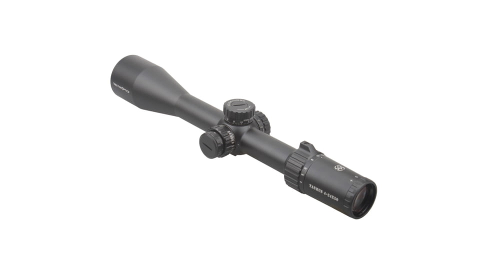 Vector Optics Taurus FFP Rifle Scope, 4-24x50mm, 30mm Monotube, Illuminated, MPX1 Reticle, Black, SCFF-17