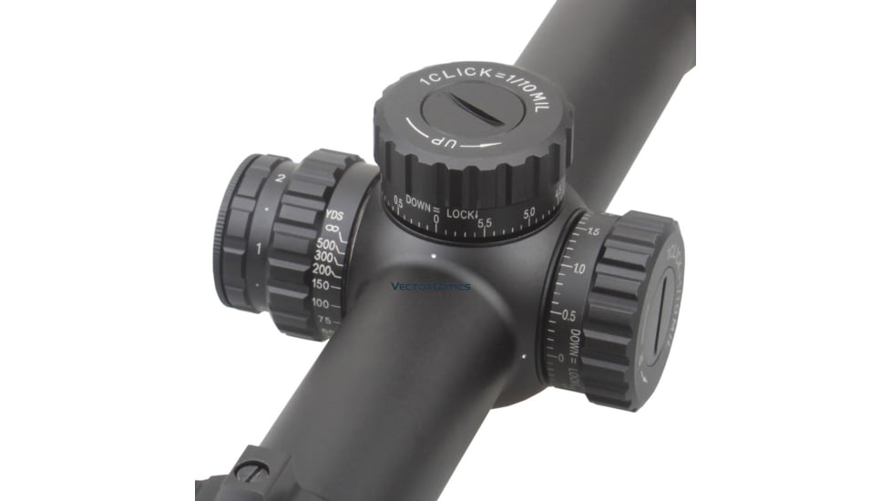 Vector Optics Taurus FFP Rifle Scope, 4-24x50mm, 30mm Monotube, Illuminated, MPX1 Reticle, Black, SCFF-17