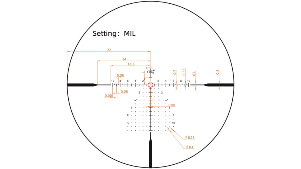 Vector Optics Continental x6 2-12x44mm 34mm Tube RAR Rifle Scope, First Focal Plane
