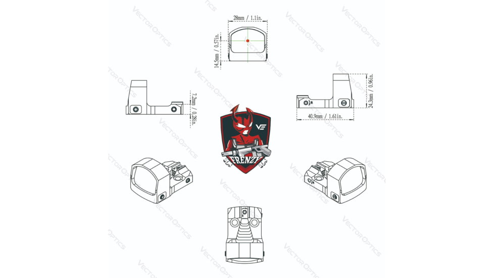 Vector Optics Frenzy-S 1x17x24 Red Dot Sight