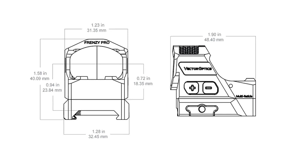 Vector Optics Frenzy-X 1x19x26 MRS GenII Red Dot Sight