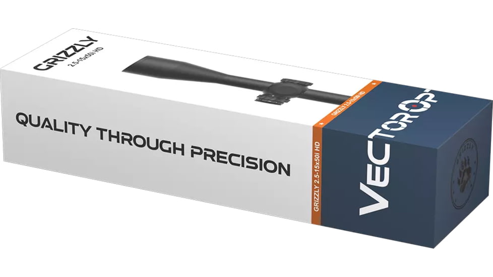 Vector Optics Grizzly 2.5-15x50i 30mm Tube HD Rifle Scope, Second Focal Plane