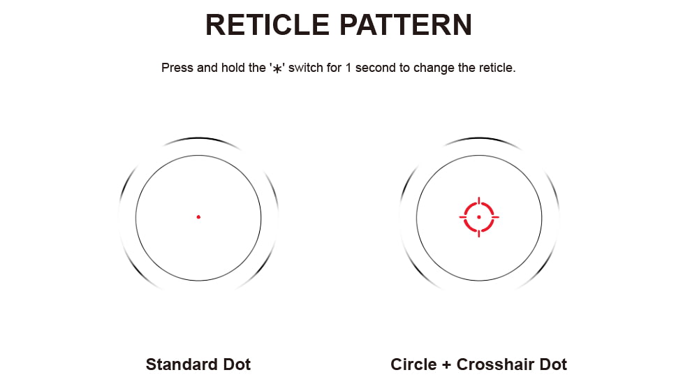 Vector Optics Nautilus 1x30 Double Reticle Red Dot Sight