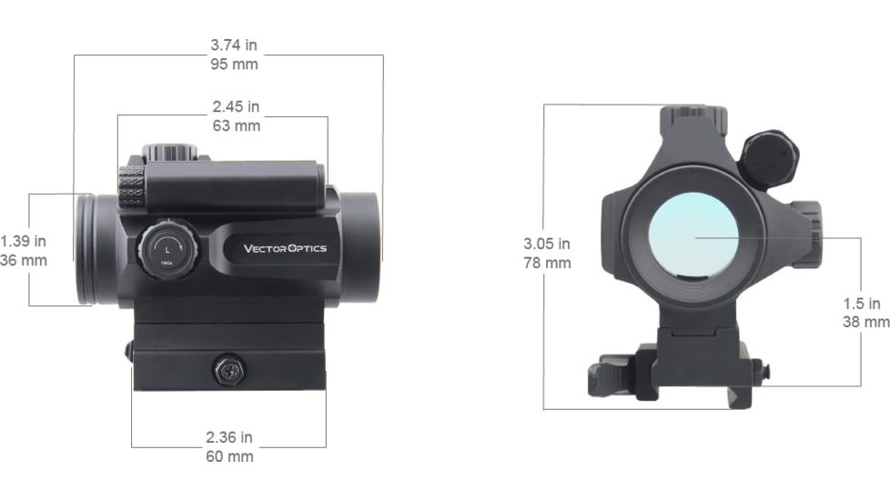 Vector Optics Nautilus 1x30 Double Reticle Red Dot Sight