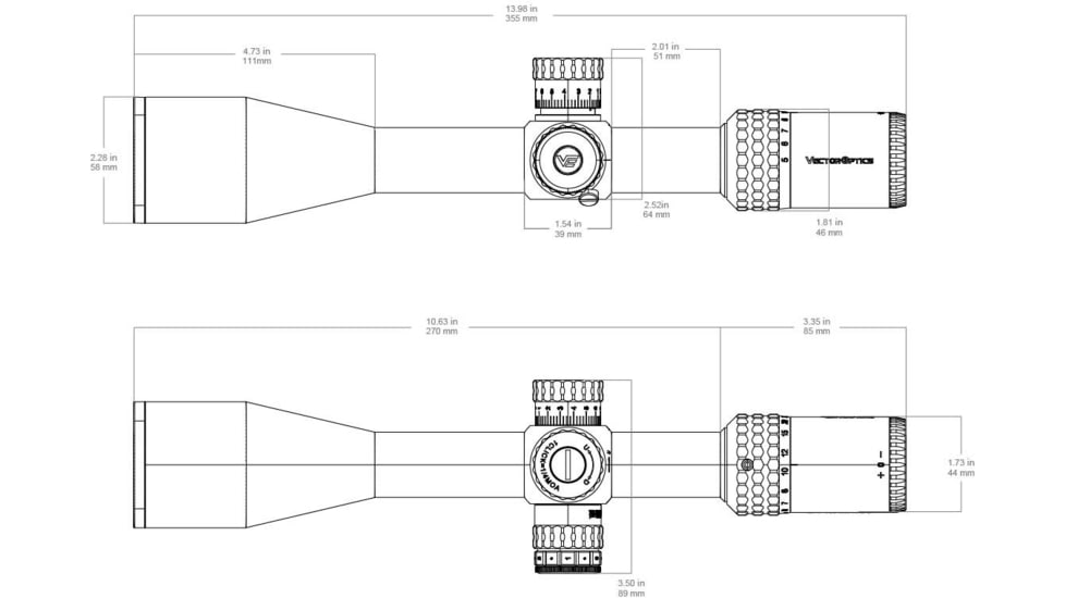 Vector Optics Sentinel 5-25x50mm 30mm Tube HD Rifle Scope, First Focal Plane