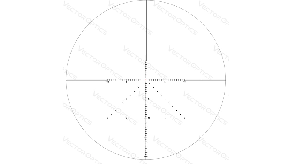 Vector Optics Veyron IR Illuminated IR Rifle Scope, 4-16x44mm, 30mm Tube, FFP, Etched Glass MPR-V5 Reticle, Matte, Black, SCFF-38