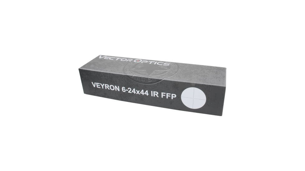 Vector Optics Veyron IR Illuminated Rifle Scope, 6-24x44mm, 30mm Tube, FFP, Etched Glass MPR-V5 Reticle, Matte, Black, SCFF-37