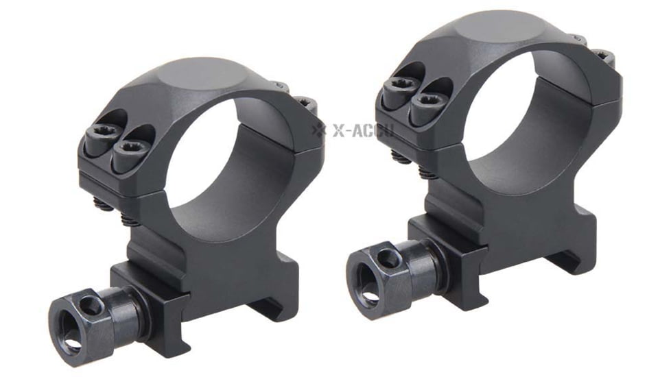 Vector Optics X-Accu 25.4mm Picatinny Rings, 1in, Chorme, XASR-2501