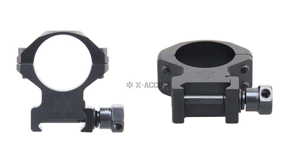 Vector Optics X-Accu 25.4mm Picatinny Rings, 1in, Chorme, XASR-2501