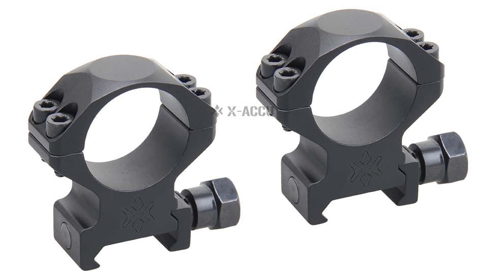 Vector Optics X-Accu 25.4mm Picatinny Rings, 1in, Chorme, XASR-2501