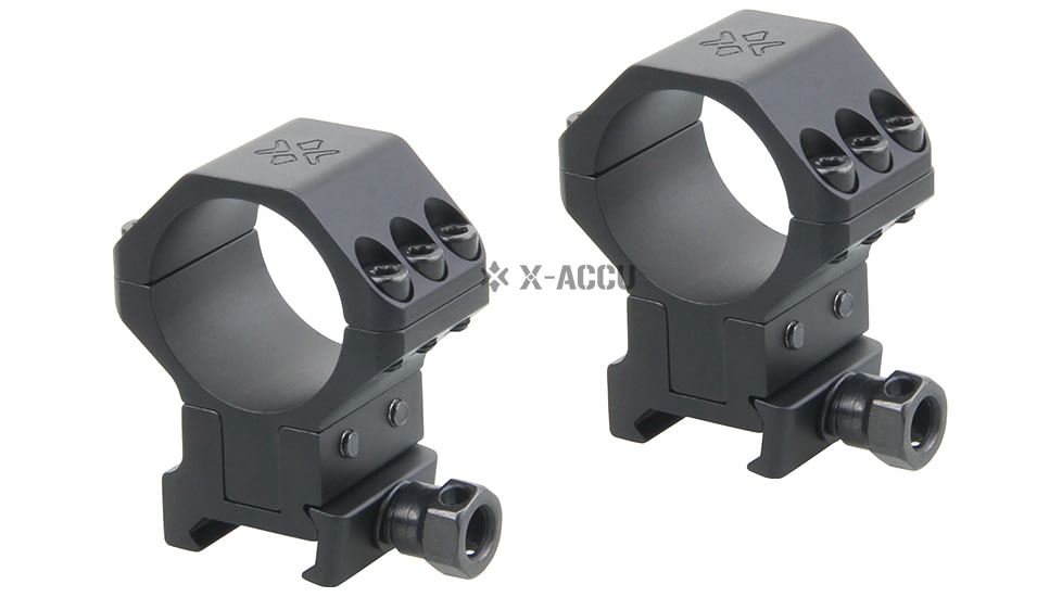 Vector Optics X-Accu 30mm Adjustable Elevation Picatinny Rings, 40MOA, 1913 Picatinny Mount, Black Matte, Chorme, XASR-3040
