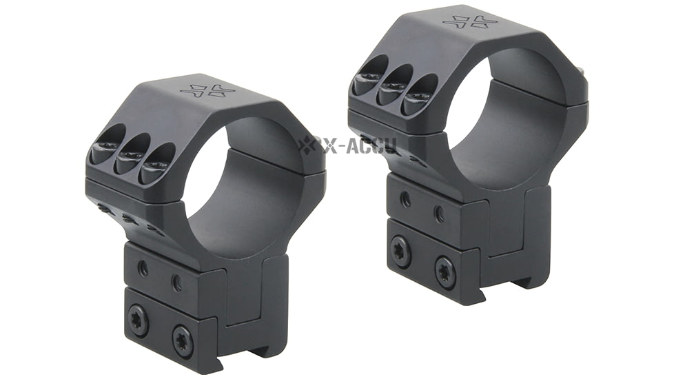 Vector Optics X-Accu 30mm Adjustable Elevation Picatinny Rings, Dovetail Mount, Black Matte, Chorme, XASR-3045