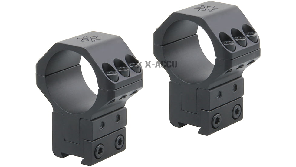 Vector Optics X-Accu 30mm Adjustable Elevation Picatinny Rings, 40MOA, Dovetail Mount, Black Matte, Chorme, XASR-3045