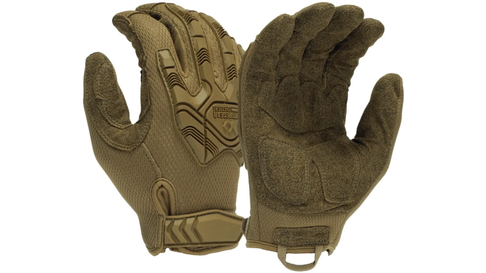 Venture Gear Tactical Heavy Duty Impact Operator H&amp;L Glove, Tan, Large, VGTG40TL