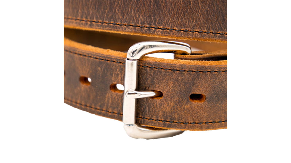 Versacarry Rancher Carry Belt - Double-Ply Leather - Raw Edge - Brown - Size 40in, BR502/40