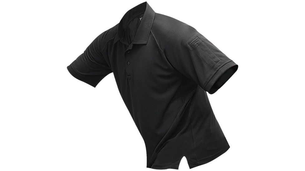 Vertx Men's Coldblack Short Sleeve Polo Shirt, Black, Size 2XL VTX4000BKP-2XL