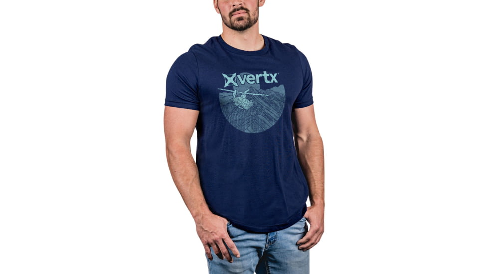 Vertx Peak Assault Tee T-Shirt - Mens, Blue, Extra Large, F1 VTX9039 NA XLARGE