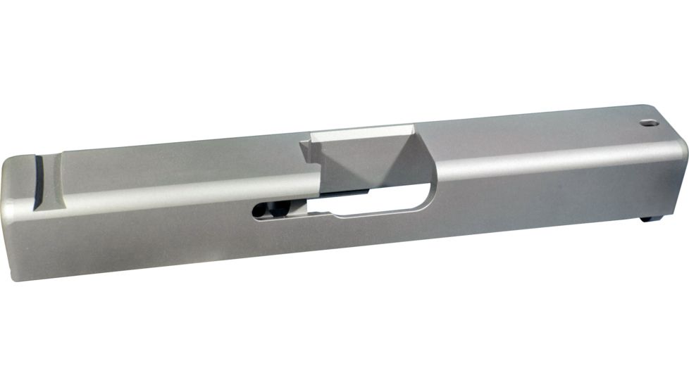 Victory First Glock 43 Gen 1-3 Featureless Pisol Slide, Stainless Steel, Medium, VIC-SLD-G43-03-BLK