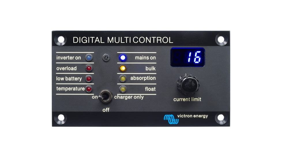 Victron Energy Quattro Inverter/Charger, 12 volts, 5000W, 200 amps Battery Charger, 50 amps Transfer Switch, Blue, QUA125021100