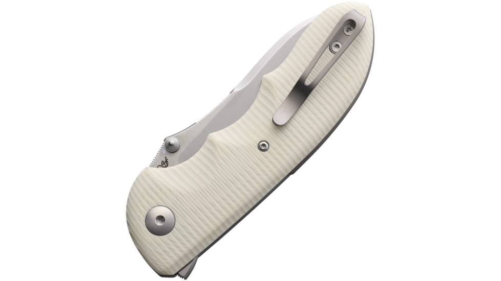 Viper Moon Button Lock Folding Knife, 3.5in, MagnaCut Steel, Satin Blade, Ivory G10 Handle, V6008GI