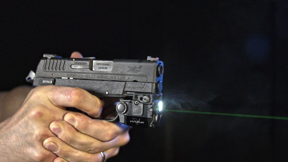 Viridian C5L Universal Sub-Compact ECR Green Laser w/ Tactical Light, Black, Ambidextrous, 930-0006