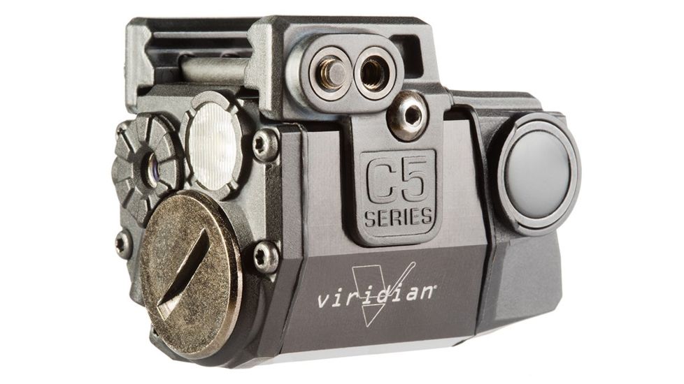 Viridian Universal Sub-Compact ECR Green Laser w/ Tactical Light, Black, Ambidextrous, C5L
