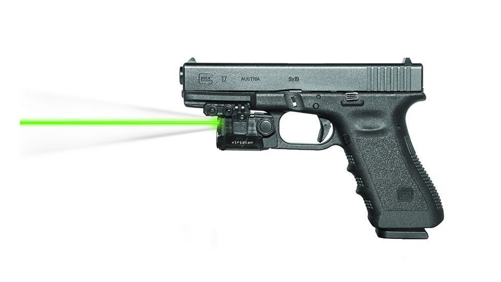 Viridian Universal Sub-Compact ECR Green Laser w/ Tactical Light, Black, Ambidextrous, C5L